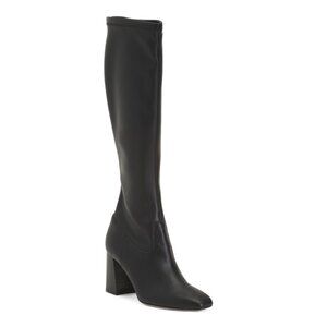 LK BENNETT Black Made In Italy Carter High Block Stretch Knee Boots